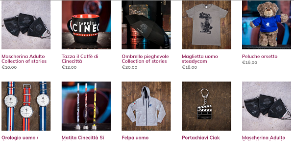 Shop on line Cinecittà si Mostra 2