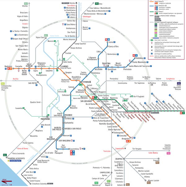 Metro e ferrovie urbane Roma