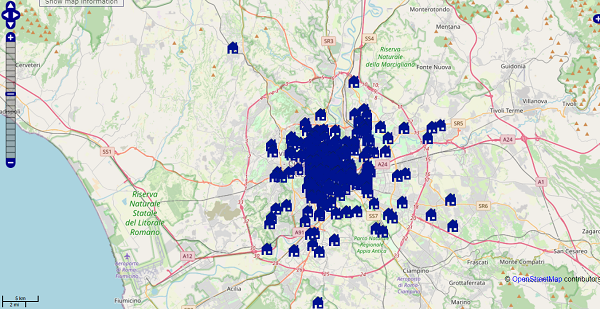 Mappa Open House Roma 2023