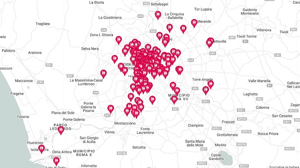 Mappa interattiva Rome Future Week 2023