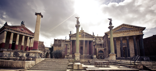 Cinecittà visite guidate set di Roma Antica marzo 2024